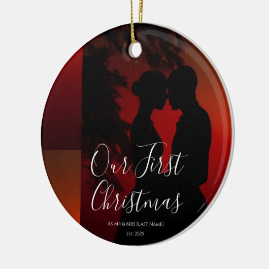 Our First Christmas Together Mr & Mrs Ornament (Links)
