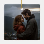 Our First Christmas Together Mr & Mrs Photo Keramisch Ornament (Achterkant)