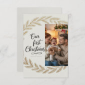 Our First Christmas Together – Personalized Bedankkaart (Voorkant / Achterkant)