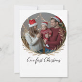 Our First Christmas Together – Personalized Feestdagenkaart (Voorkant)