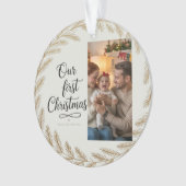 Our First Christmas Together – Personalized Ornament (voorkant)
