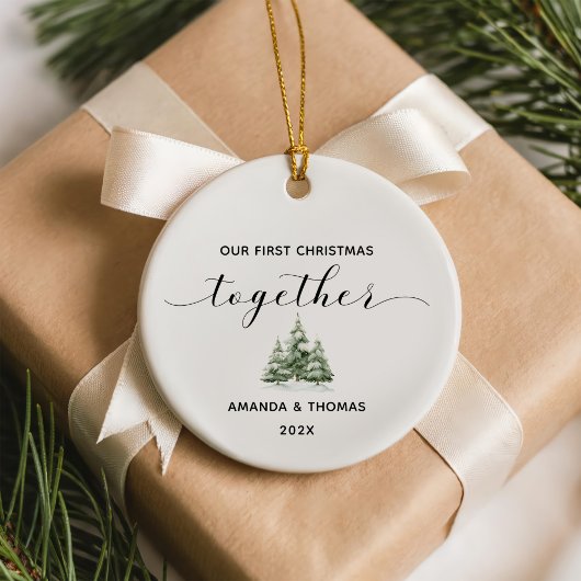 Our First Christmas Together Photo Keramisch Ornament