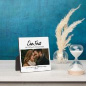 Our First Christmas Together Photo Minimal Modern Fotoplaat (Insitu)