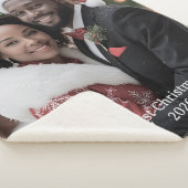Our First Christmas Together Sherpa Blanket Photo Sherpa Deken (3/4)