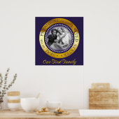 Our First Family, Obama Presidential Seal Portrait Poster (Keuken)