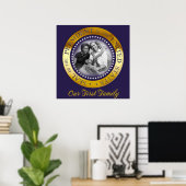 Our First Family, Obama Presidential Seal Portrait Poster (Thuiskantoor)