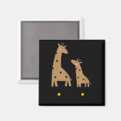 Our First Father's Day 2026, Funny Giraffe Gift Da Magneet (Voorkant / Achterkant)