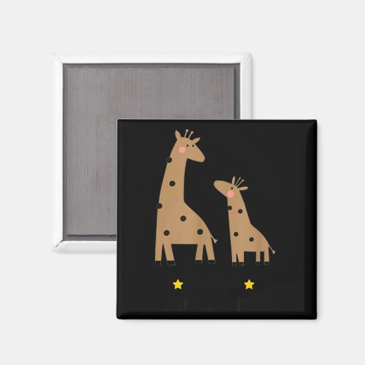 Our First Father's Day 2026, Funny Giraffe Gift Da Magneet (Voorkant / Achterkant)