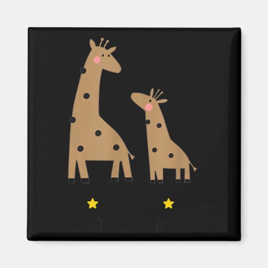 Our First Father's Day 2026, Funny Giraffe Gift Da Magneet (Voorkant)