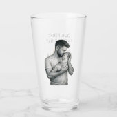 Our First Fathers Day Custom Photo Fist Bump Glas (Achterkant)