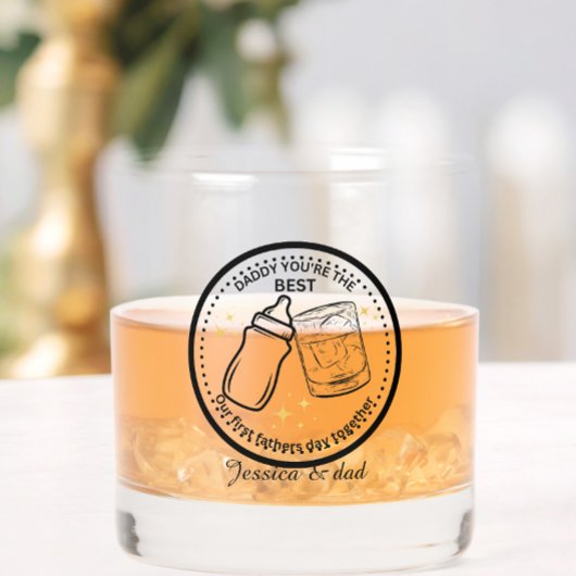 Our First Father's Day Together - Personalized  Whisky Glas