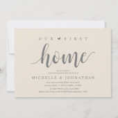 Our First Home Modern Rustic Housewarming party Kaart (Voorkant)