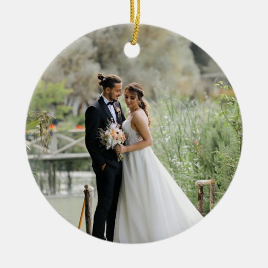 Our First Married Christmas Ornament | Newlywed  (Voorkant)
