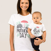 Our First Mother’s Day Elephant & Umbrella  T-shirt