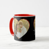 Our First Valentines Day as Mr & Mrs Heart Photo Mok (Voorkant links)