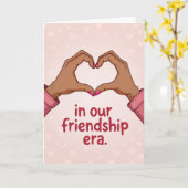 Our Friendship Era Heart Hands Card Kaart (Gele Bloem)