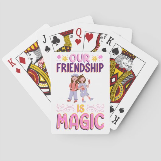 OUR FRIENDSHIP IS MAGIC . FRIENDS . BBF POKERKAARTEN (Achterkant)