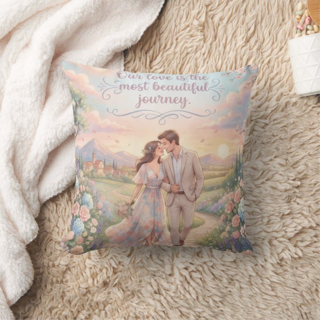 Our Future Beautiful Journey Throw Pillow | Romant Kussen (Deken)