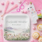 Our greatest adventure baby shower papieren bordje (Feest)