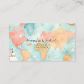 Our Greatest Adventure Map Books for Baby Shower Informatiekaartje (Achterkant)