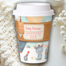 Our Greatest Adventure Map Pink Girl Baby Shower