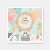 Our Greatest Adventure Neutral Cute Baby Shower Servet (Voorkant)