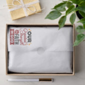 Our Greatest Strength Is Faith in God Quote Tissuepapier (Geschenk)