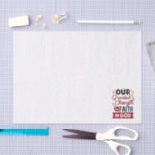 Our Greatest Strength Is Faith in God Quote Tissuepapier (Craft)