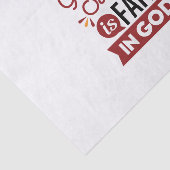 Our Greatest Strength Is Faith in God Quote Tissuepapier (Detail)