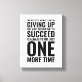 Our greatest weakness | Motivational Quote Canvas Afdruk (Voorkant)
