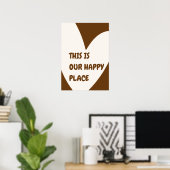 Our Happy Place Poster – Cozy Home Wall Art (Thuiskantoor)