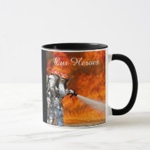 "Our Hero" Mok, brandweerman ondersteunen Coffee M