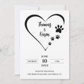 Our Humans Getting Married Wedding invitation Kaart (Achterkant)