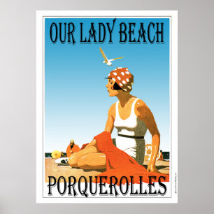 Our Lady Beach Porquerolles Frankrijk  stijl Poster