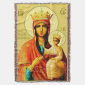 Our Lady Czestochowa Virgin Mary Orthodox Blanket Deken (Voorkant Verticaal)