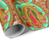 Our Lady Guadalupe Mexican Saint Virgin Mary Cadeaupapier (Rol Hoek)