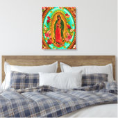 Our Lady Guadalupe Mexican Saint Virgin Mary Canvas Afdruk (Insitu (Slaapkamer))