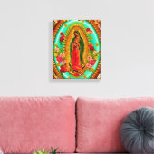 Our Lady Guadalupe Mexican Saint Virgin Mary Canvas Afdruk (Insitu (Woonkamer))