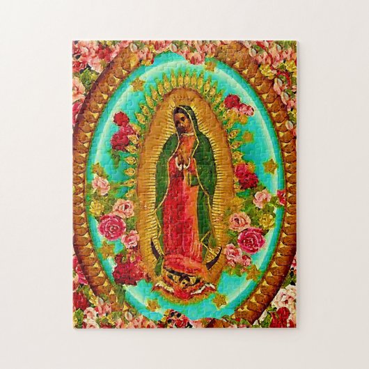 Our Lady Guadalupe Mexican Saint Virgin Mary Legpuzzel (Verticaal)