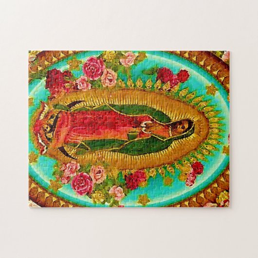 Our Lady Guadalupe Mexican Saint Virgin Mary Legpuzzel (Horizontaal)