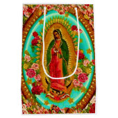Our Lady Guadalupe Mexican Saint Virgin Mary Medium Cadeauzakje (Achterkant)