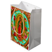 Our Lady Guadalupe Mexican Saint Virgin Mary Medium Cadeauzakje (Achterkant Gekanteld)