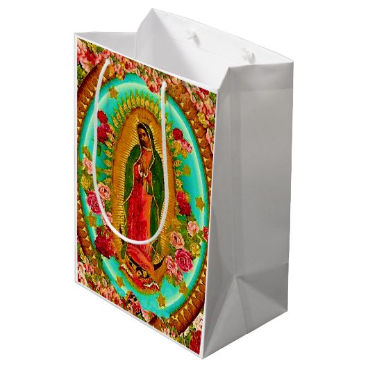 Our Lady Guadalupe Mexican Saint Virgin Mary Medium Cadeauzakje (Achterkant Gekanteld)