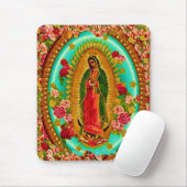 Our Lady Guadalupe Mexican Saint Virgin Mary Muismat (Met muis)