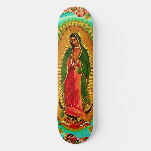 Our Lady Guadalupe Mexican Saint Virgin Mary Skateboard (Voorkant)