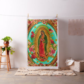 Our Lady Guadalupe Mexican Saint Virgin Mary Stof