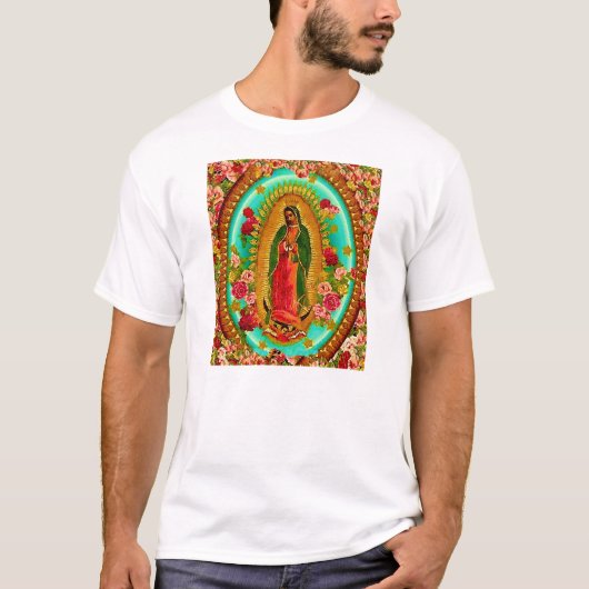 Our Lady Guadalupe Mexican Saint Virgin Mary T-shirt (Voorkant)