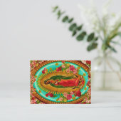 Our Lady Guadalupe Mexican Saint Virgin Mary Visitekaartje (Staand voorkant)