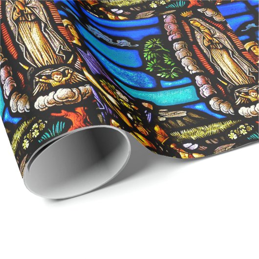 Our Lady Guadalupe Nuestra Senora Glas in lood Cadeaupapier (Rol Hoek)