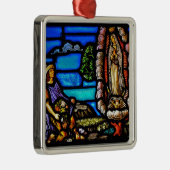Our Lady Guadalupe Nuestra Senora Glas in lood Metalen Ornament (Rechts)